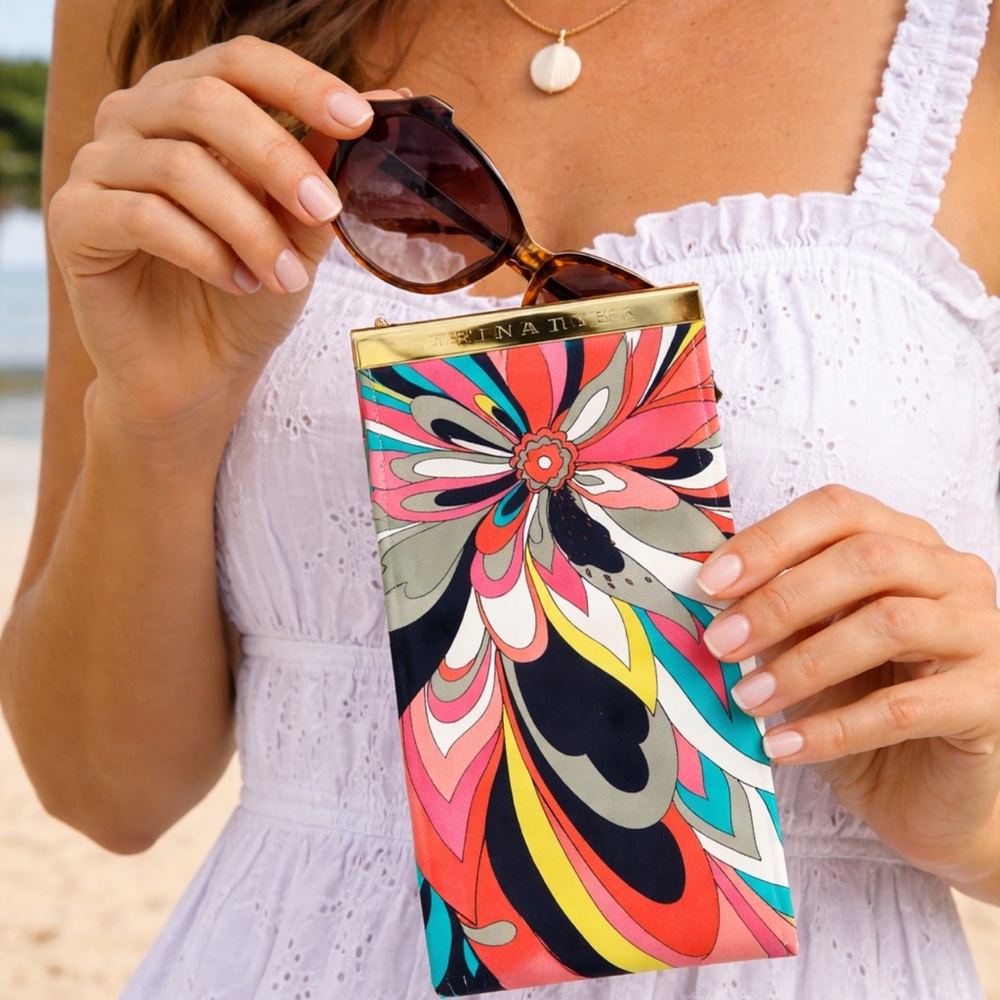 Multicolor Abstract Glasses Case